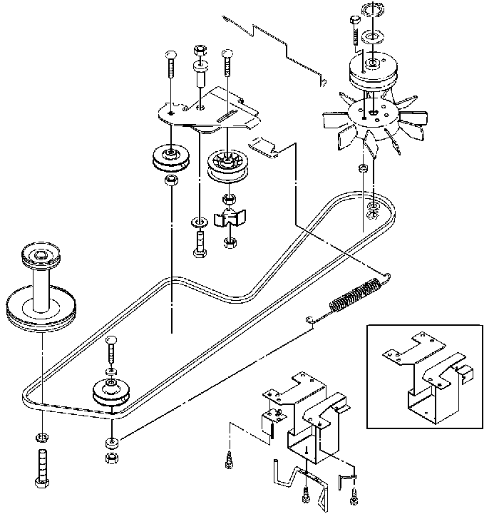 John deere x580 drive best sale belt diagram